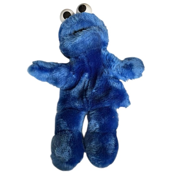 Cookie Monster Hand Puppet Sesame Street Plush 90s Full Body Jim Henson Applause - Picture 1 of 8